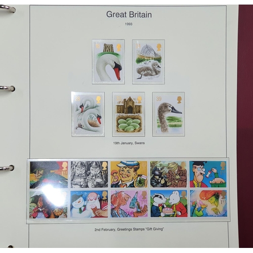 247 - QEII 1971 to 1994 over 2 albums with approx 160 unmounted mint sets