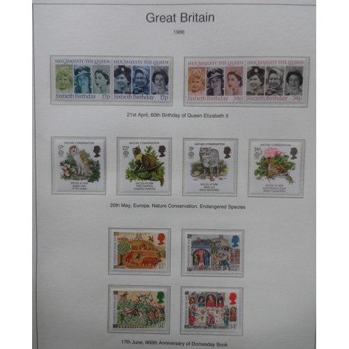 247 - QEII 1971 to 1994 over 2 albums with approx 160 unmounted mint sets