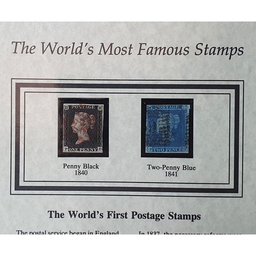 248 - QV 1d black (4 margins) & 1841 2d blue (4 margin) in certificated booklet (2)