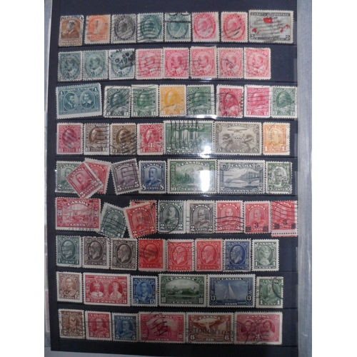 255 - 3 albums of world stamps to include Canada QV-QEII, early Greece and other countries as well as used... 