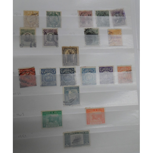 256 - Red world album mainly with South & central American with many early examples and high value early i... 