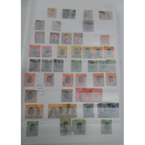 256 - Red world album mainly with South & central American with many early examples and high value early i... 