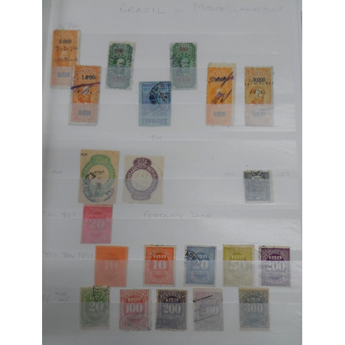 256 - Red world album mainly with South & central American with many early examples and high value early i... 