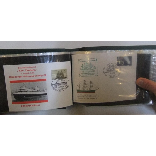 257 - 1 album of approx 45 German 1980s FDC & 2 1960s USA FDC