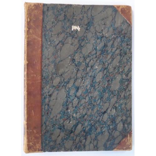 263 - Rare Victorian acrapbook containing watercolours (1 a rare w/c of a well-dressed coloured lady), dra... 