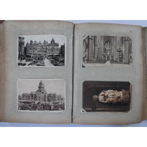 264 - Superb 1920/30s album of mainly Belgium landscapes (Ostend, Bruges, Waterloo, Antwerp etc) & a few o... 