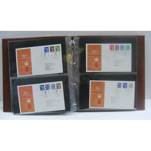 266 - 2 good albums of GB FDC - 1980s, 1 album of Machins, NI, Scotland etc other sets (2)