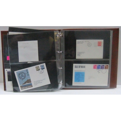 266 - 2 good albums of GB FDC - 1980s, 1 album of Machins, NI, Scotland etc other sets (2)