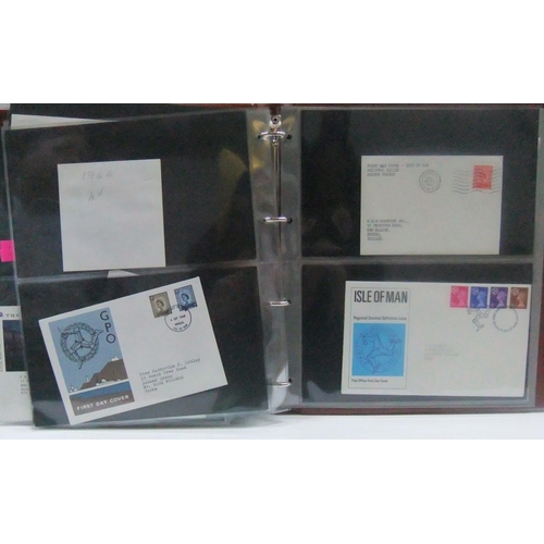 266 - 2 good albums of GB FDC - 1980s, 1 album of Machins, NI, Scotland etc other sets (2)