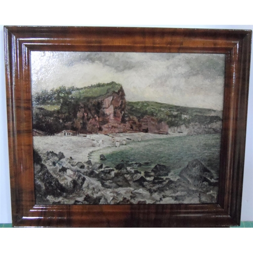 554 - Unsigned Edwardian oil on board, 