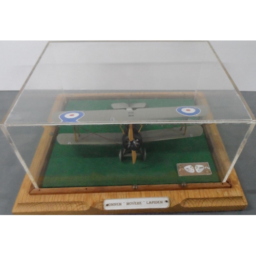 2 - Cased model of a WW1 RAF bi-plane