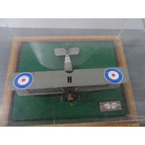 2 - Cased model of a WW1 RAF bi-plane