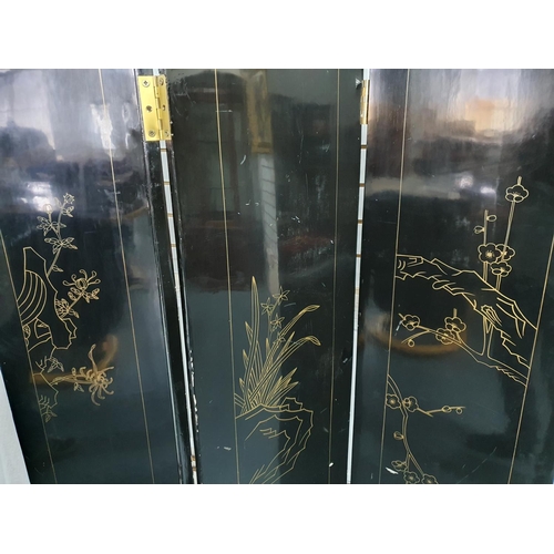 136 - Large, 4-screen Chinese panel

Total size 160cm x 183cm

The screen is in very good condition overal... 