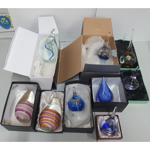 215 - Collection of nine modern boxed paper weights (9)