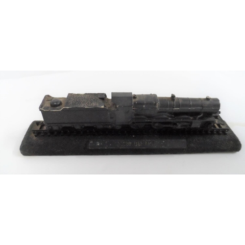 21 - Collection of 10 smaller models of steam trains made from British coal (10)