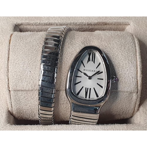 200 - Ladies BULGARI SERPENTI TUBOGAS WATCH, purchased in 2011, complete with box & papers & original purc... 