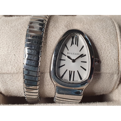 200 - Ladies BULGARI SERPENTI TUBOGAS WATCH, purchased in 2011, complete with box & papers & original purc... 