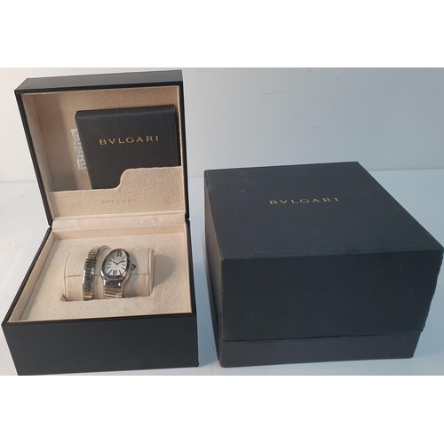 200 - Ladies BULGARI SERPENTI TUBOGAS WATCH, purchased in 2011, complete with box & papers & original purc... 