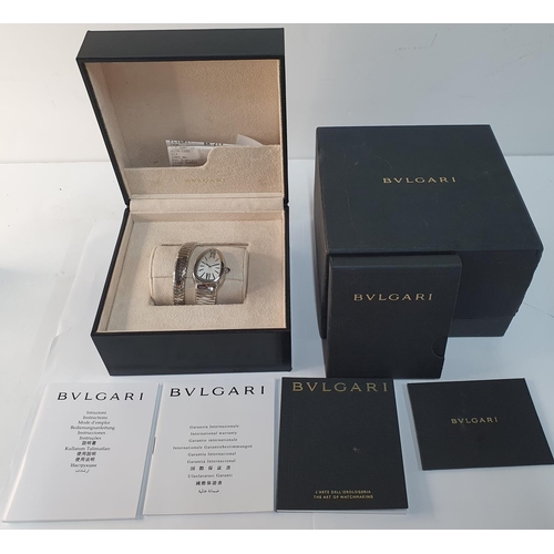 200 - Ladies BULGARI SERPENTI TUBOGAS WATCH, purchased in 2011, complete with box & papers & original purc... 