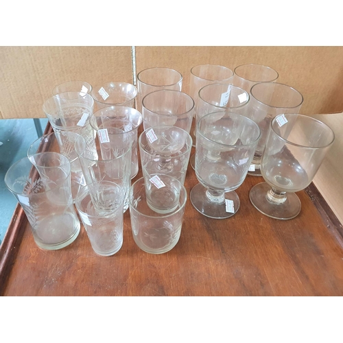 221 - Collection of Georgian & Victorian drinking glassware (Qty)