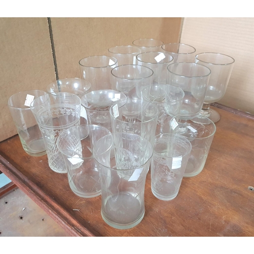 221 - Collection of Georgian & Victorian drinking glassware (Qty)