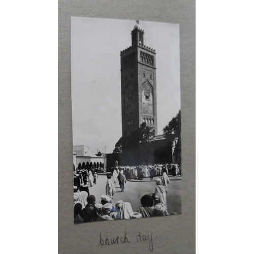 230 - Photograph album depicting a cruise trip in 1935 to Casablanca, Tangier, Gibralter & Lisbon on the S... 