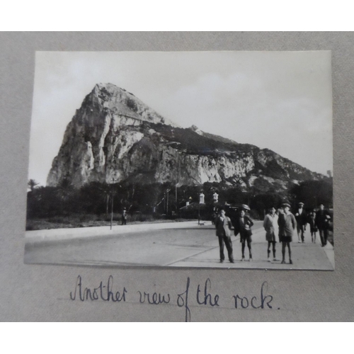 230 - Photograph album depicting a cruise trip in 1935 to Casablanca, Tangier, Gibralter & Lisbon on the S... 