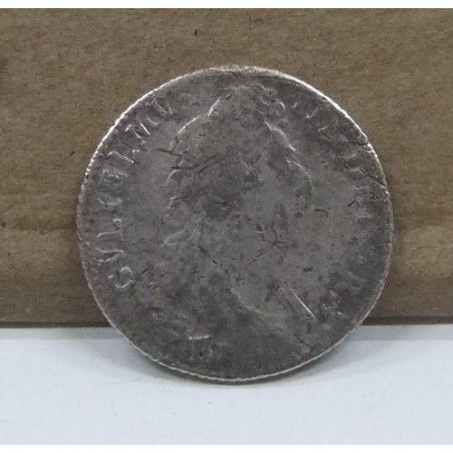 177 - William III (1688-1702) 1697 shilling, Bristol mint