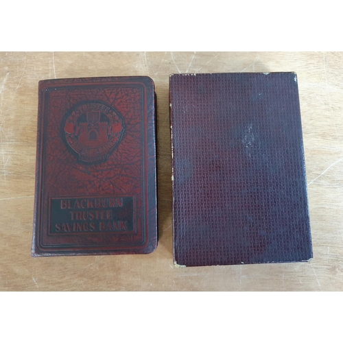 40 - Blackburn Trustees saving bank, early metal 20thC savings box in its original box