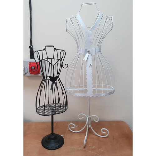429 - Two metal framed manakins (2),

Largest is 88 cm tall
