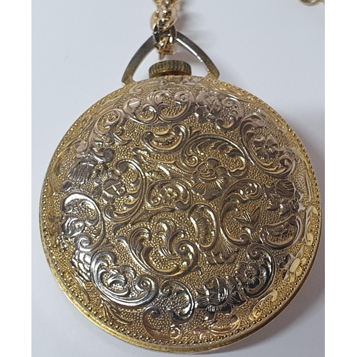 442 - Fine quality, Swiss made, vintage ladies fob type watch on metal chain