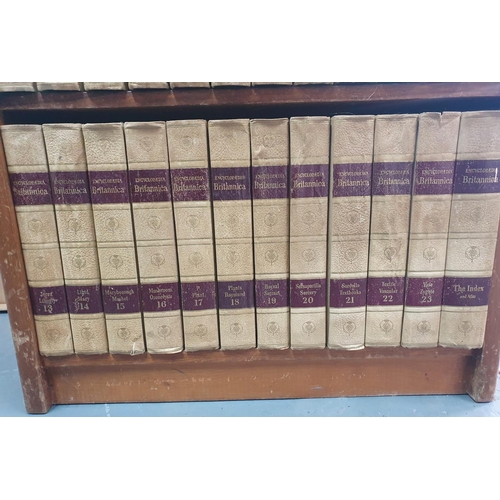 452 - Complete set of 1964 Britannica Encyclopedia, volumes 1-23 together with index, book of the year, al... 