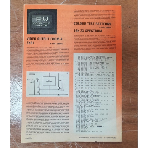 475 - Vintage PW computing special magazine on the Sinclair ZX in mint condition