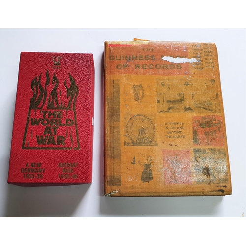 485 - World at war VHS video & a Guiness book of records book (2)