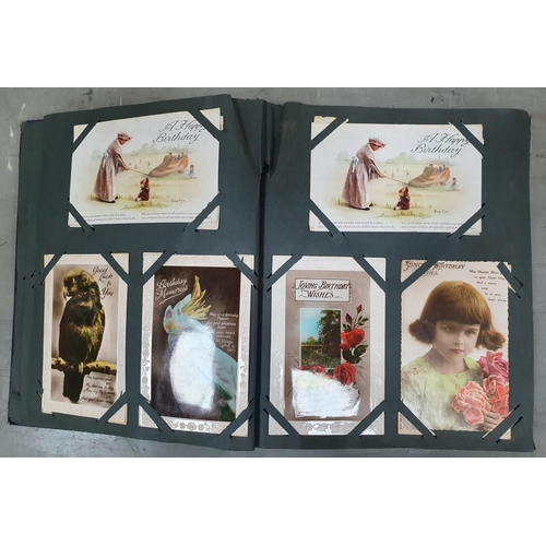 40 - Fine quality 1930s-50s postcard album filled with cards.