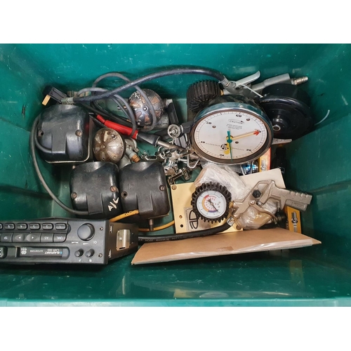 47 - Large collection of engineering parts together with a large collection of radio restoration books & ... 