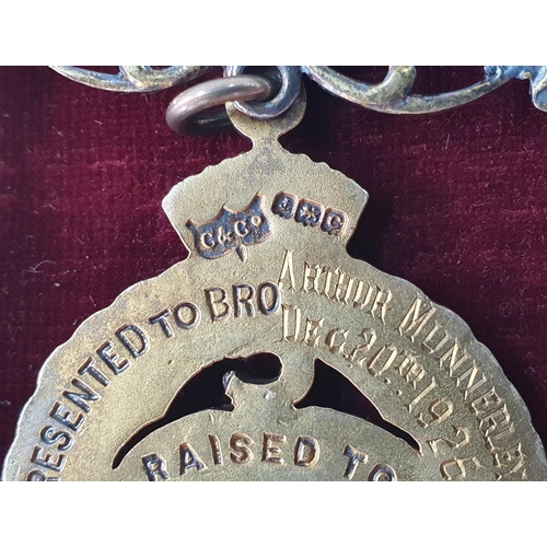 41 - Edwardian silver cased Masonic medal together with an early 20thC cased 