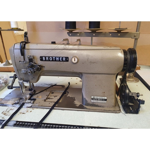 Sold at Auction: VINTAGE BROTHER HEAVY DUTY SEWING MACHINE