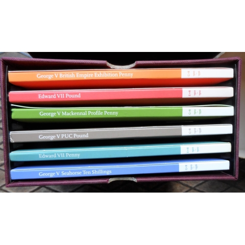 13 - Royal Mail sterling silver ingot stamp replica collection including Edward VII penny & pound, George... 