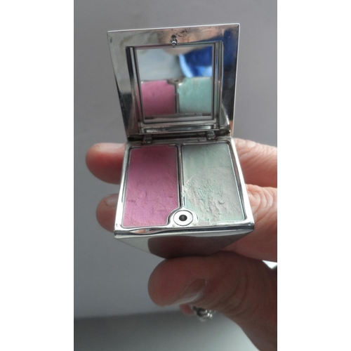 54 - Christian Dior miniature re-fillable perfume bottle  together with a Christian Dior compact ring (2)
