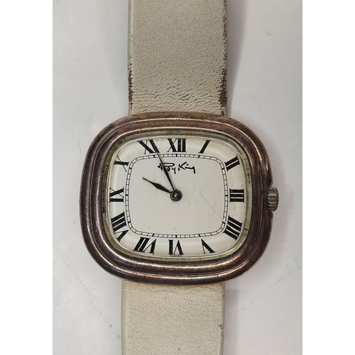 72 - Roy King silver cased wrist watch