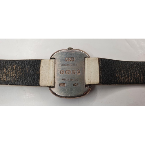 72 - Roy King silver cased wrist watch