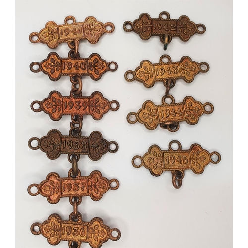 132 - St Johns Ambulance long service chain, 1914-1945 (a/f)