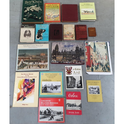 184 - Collection of vintage books and pamphlets including some relating to Colne etc (Qty)
