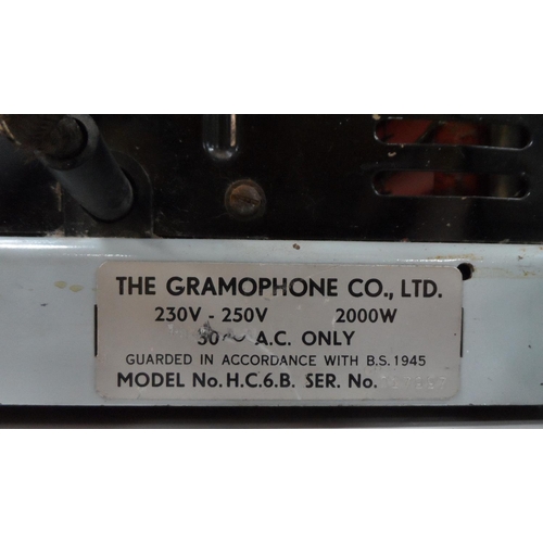 413 - Vintage H.M.V heater by the Gramophone Co Ltd