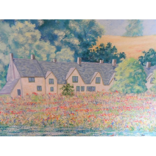 707 - G B Gibbs 1984 oil on canvas, summer cottages by the lake, unframed

51 x 51 cm