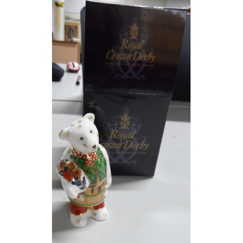 267 - Royal Crown Derby -Teddy Bear (boxed)