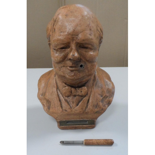 123 - vintage Winston Churchill pipe cleaner bust,

The bust is 22 cm tall