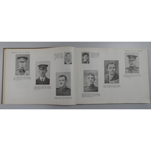 350 - Cravens Part in the Great War - WW1 book listing local soldiers who died in the great war