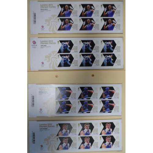 214 - Album of 24 sets of blocks of 6 MU 1st class stamps, all for 2012 GB Olympic Gold Medal winners incl... 